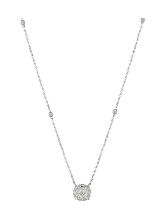 Necklace from White Gold 18k