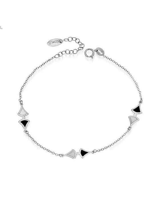 Paraxenies Bracelet Chain made of White Gold 9K