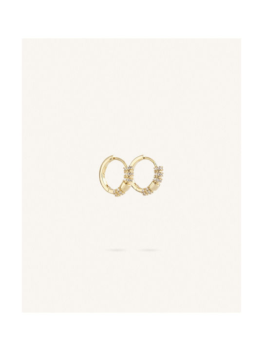 Earrings Hoops made of Steel Gold Plated