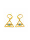 Earrings Pendants made of Steel Gold Plated