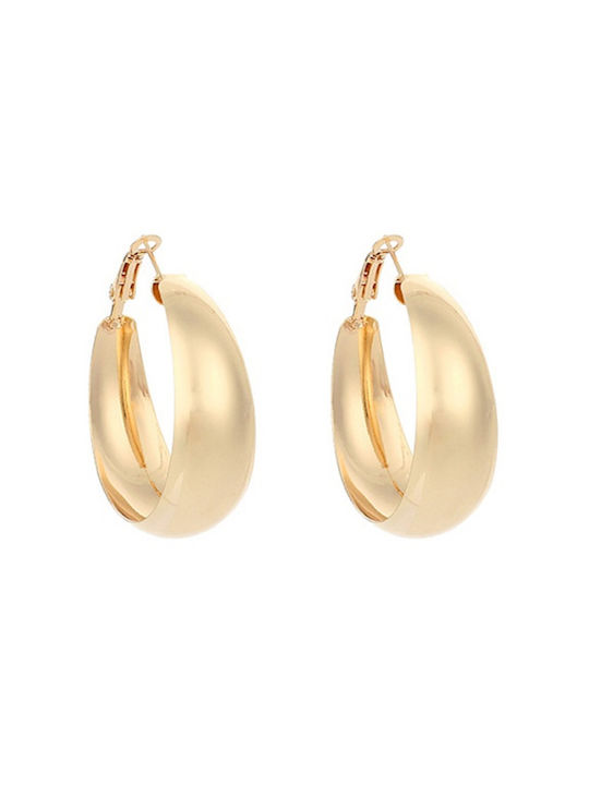 Earrings Hoops Gold Plated