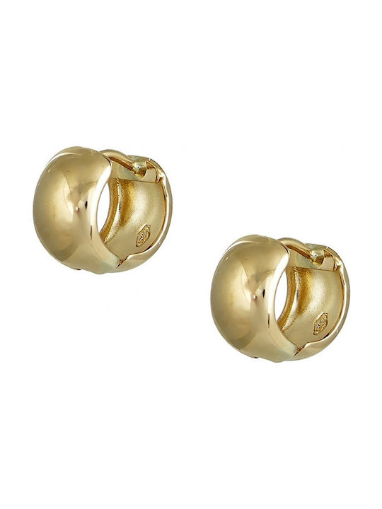 Earrings Hoops made of Gold 14K