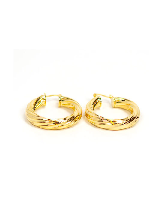 Earrings Hoops Gold Plated