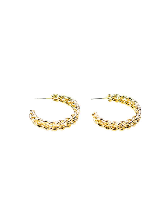 Earrings Hoops Gold Plated