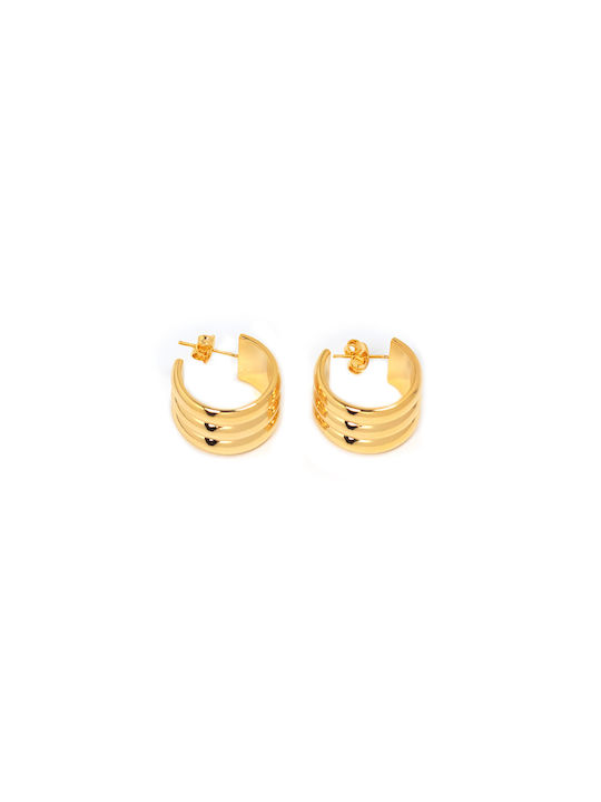 Earrings Hoops Gold Plated