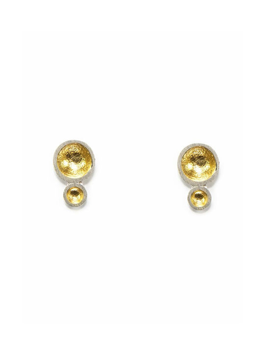 Earrings made of Silver Gold Plated