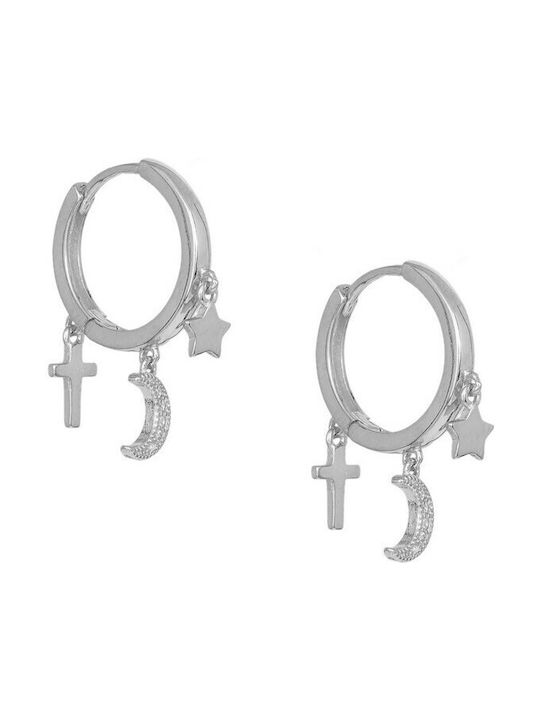 Earrings Hoops made of Silver