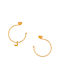 Earrings Hoops made of Silver Gold Plated