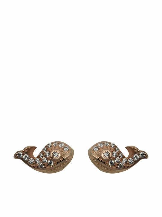 SilverStyle Earrings made of Silver Gold Plated with Stones
