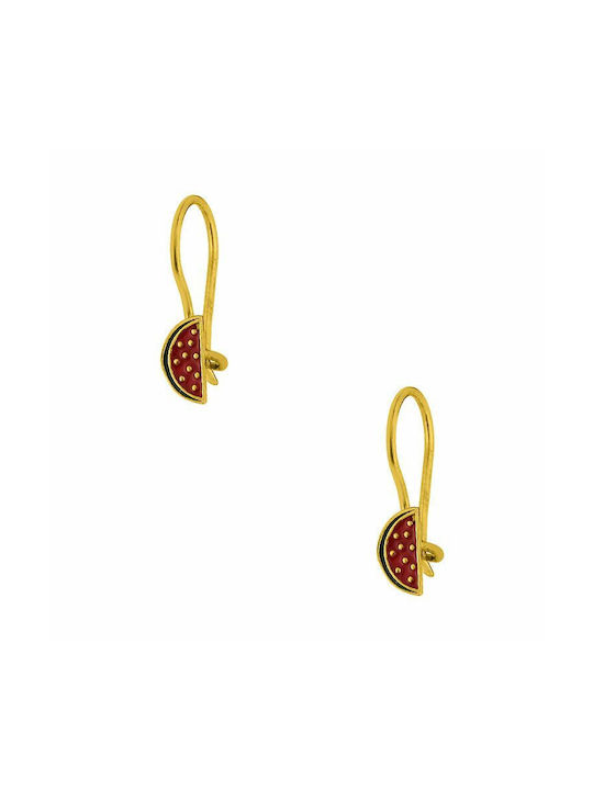 Earrings made of Silver Gold Plated