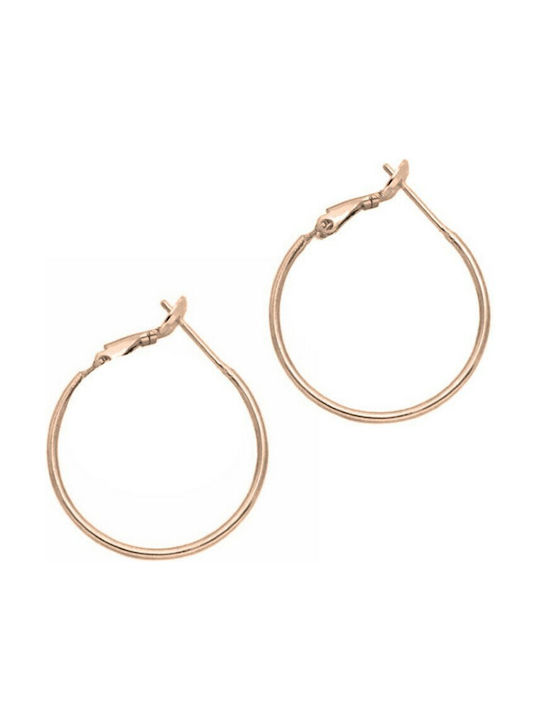 Fantazy Earrings Hoops Gold Plated