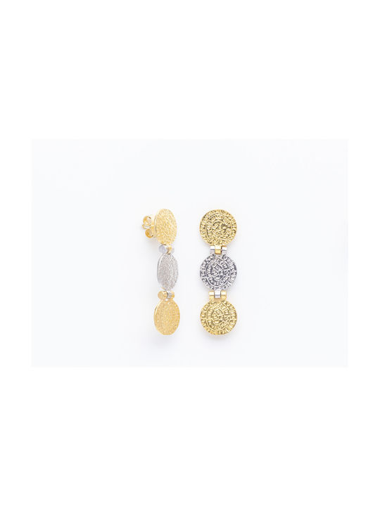 Earrings made of Silver Gold Plated