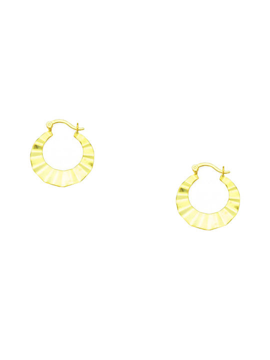 Earrings Hoops made of Silver Gold Plated