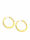 Art Earrings Hoops made of Steel Gold Plated