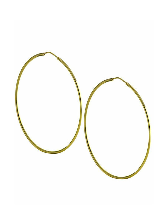 Earrings Hoops made of Silver Gold Plated