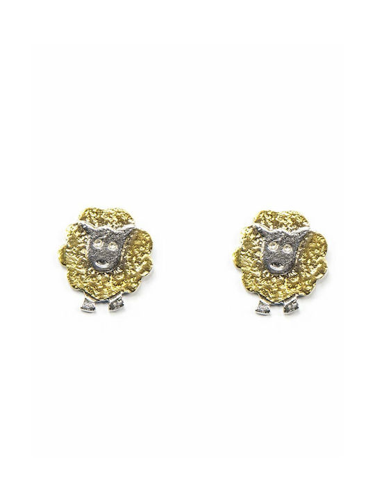 Earrings made of Silver Gold Plated