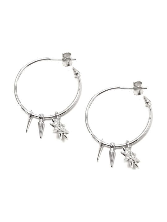 Earrings Hoops made of Silver