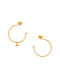 Earrings Hoops made of Silver Gold Plated