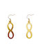 Earrings Pendants made of Steel Gold Plated