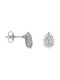 Earrings Rosette made of Platinum