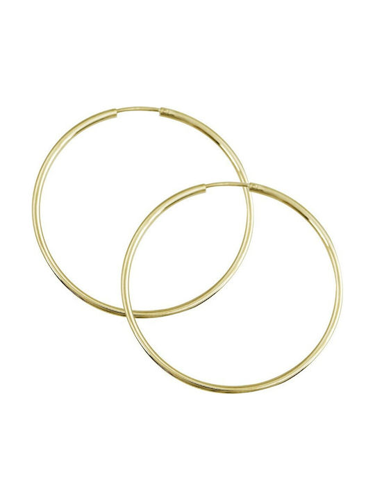 Earrings Hoops made of Gold 14K