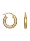 Earrings Hoops made of Gold 14K