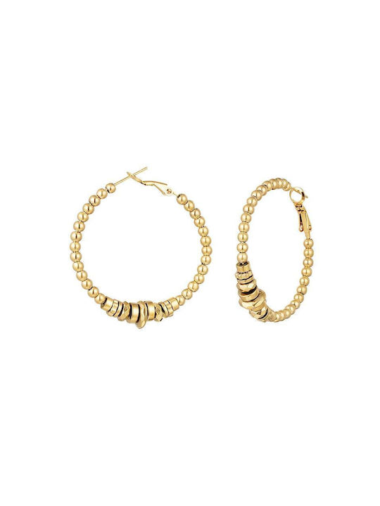 Georgiadis Accessories Earrings made of Steel Gold Plated