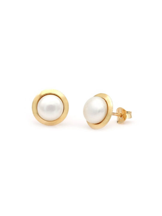 TBS Creations Tbs Creations Earrings from Gold 14K with Pearls