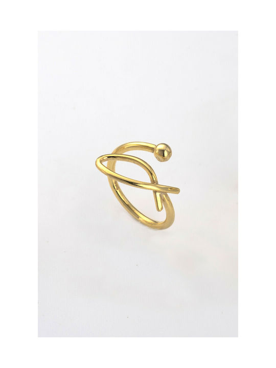 Women's Ring from Silver Gold Plated