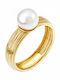 Fa Cad'oro Damen Ring mit Perlen aus Gold 14K