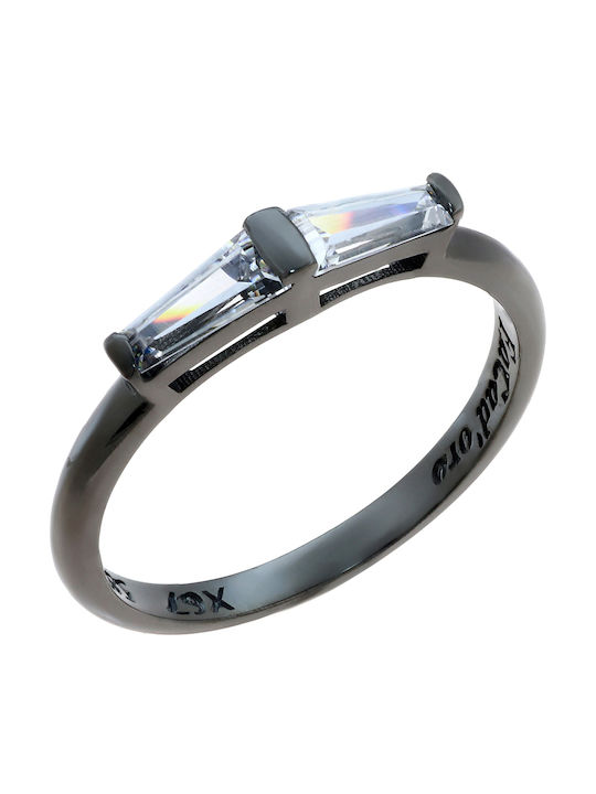 Fa Cad'oro Ring with Zircon made of White gold 14K