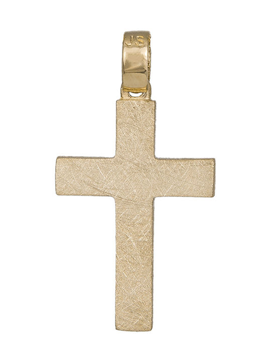 Herren Gold Kreuz 18K