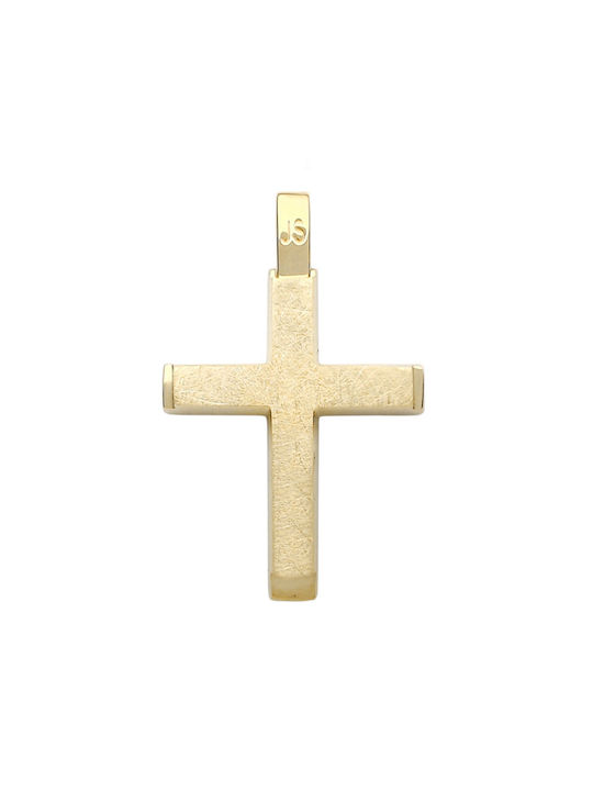 Herren Gold Kreuz 14K