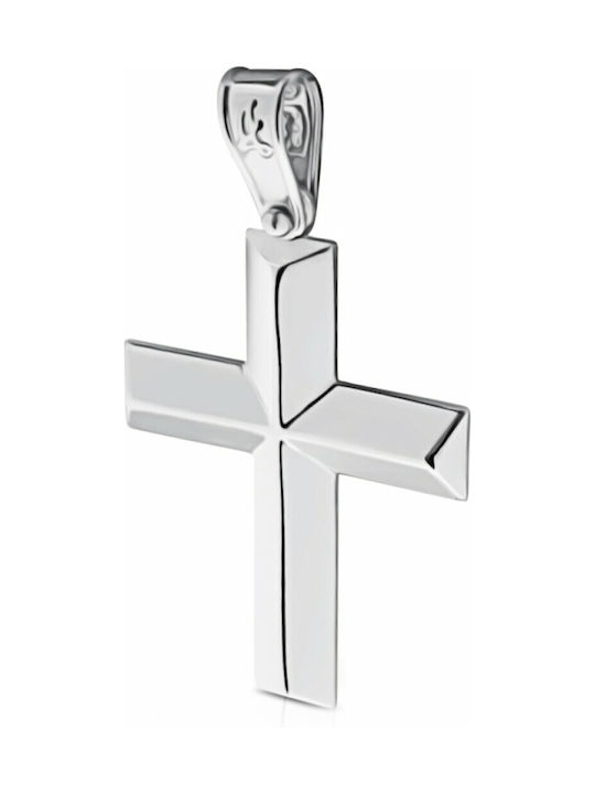 White Gold Cross 14K