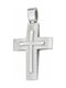 White Gold Cross 14K