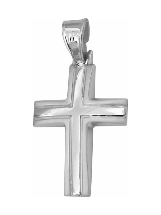 White Gold Cross 14K