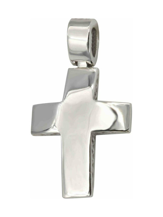 White Gold Cross 14K