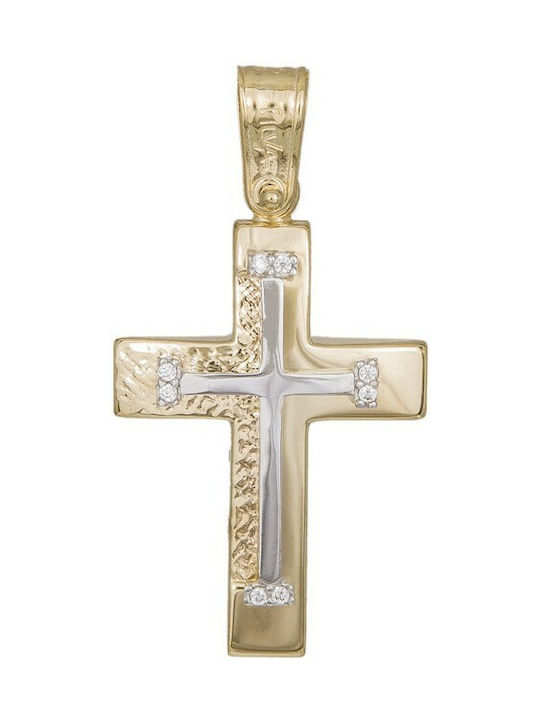 Damen Gold Kreuz 14K