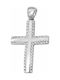 White Gold Cross 14K