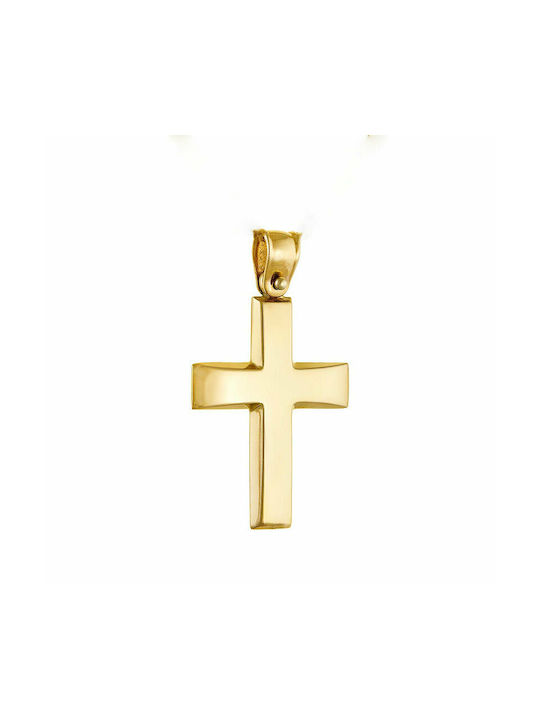 Herren Gold Kreuz 14K