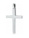 White Gold Cross 18K