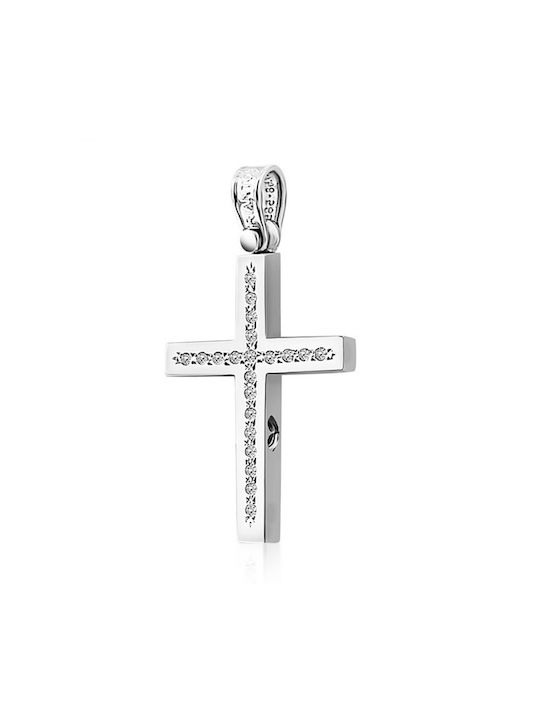 White Gold Cross 14K