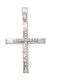 White Gold Cross 14K