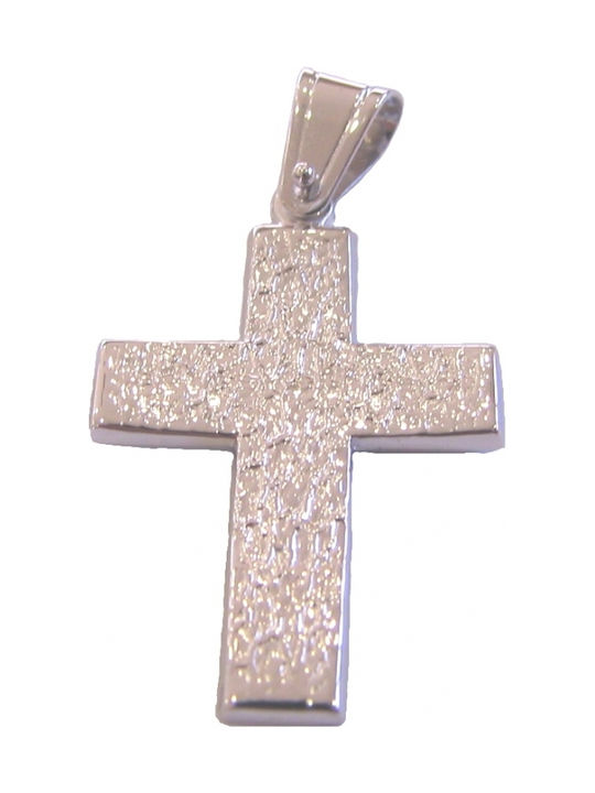 White Gold Cross 14K