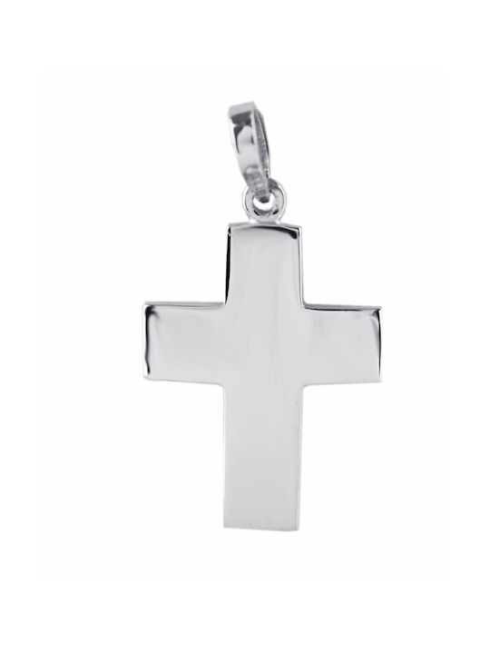 White Gold Cross 14K