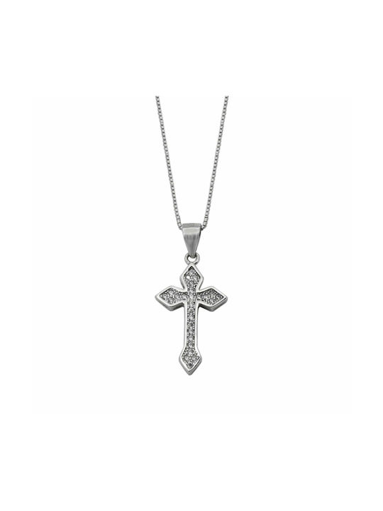 Kreuz aus Silber mit Kette