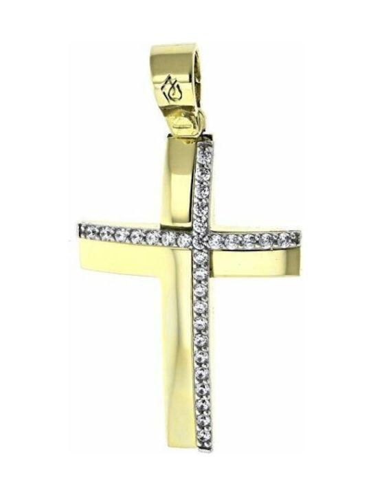 Femeiesc Aur Cruce 14K