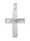 Men's White Gold Cross 9K