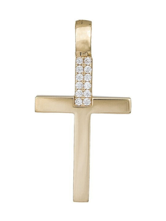 Damen Gold Kreuz 14K