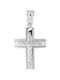 White Gold Cross 14K